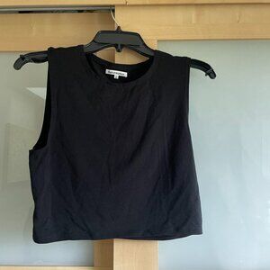 Reformation Crew Neck Crop Muscle Tank Top size L